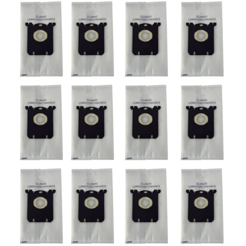 LeadCon 12 Pack Type EL200F S-bag Classic Vacuum Cleaner Bags Compatible with Electrolux Canister Models EL6985, EL6988, EL6989 and EL70201 - Image 1